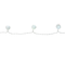 40ct. Cool White Iridescent Snowball LED Christmas String Lights